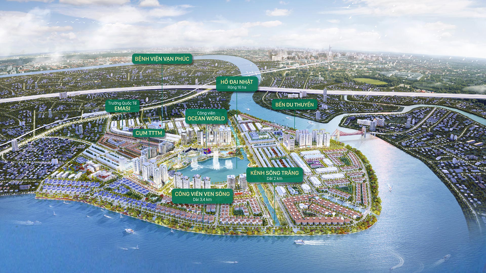 TIỆN ÍCH KHU ĐÔ THỊ VẠN PHÚC CITY